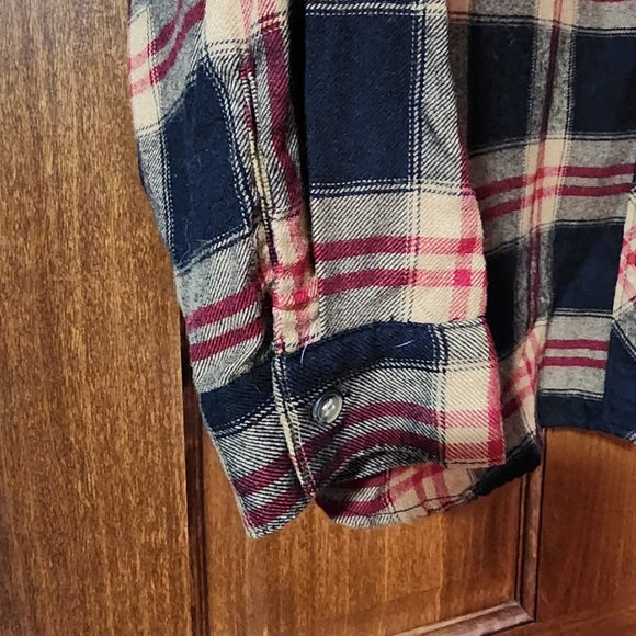 Plus Size Cabin Plaid Button Up Shirt - Picture 5 of 6
